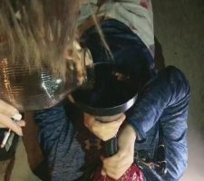 【天津桃桃】户外公厕旁逮住跟踪狗【双视角版】 bf11214