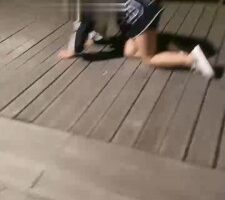 【雨琦】车模深夜户外遛狗 bf18640