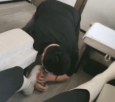 【聆彤】长靴S-骑马/人头坐垫/原味白袜/转胯踩踏/头压洗脚盆 JS23052605