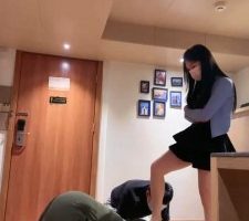 【甜心教主】首调情侣奴-开发母畜-高跟肉丝舔/踩踏【双视角版】bf30630