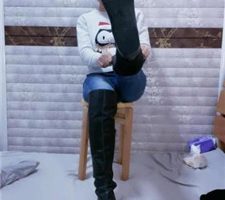 【九蛇大大】长靴白袜裸足踩踏/虐乳/人肉坐垫/耳光 bf36090