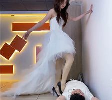 【麋鹿银儿】拖尾婚纱S-全体重踩/揪耳朵/掐乳/骑马 bf39666