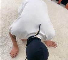 【娇娇】舔黑丝高跟踩虐/鞭打/插嘴 JS240522-2