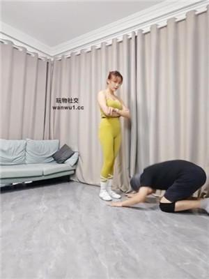 【原园子】健身后白鞋白袜玩废物奴 bf43730