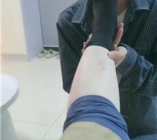 【甜音骑士】清理皮鞋黑棉袜/骑狗脖/物化脚垫 JS240909-7