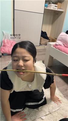 【沐沐大大】藤条威胁/白袜脚诱惑闺蜜犬 JS241209-7