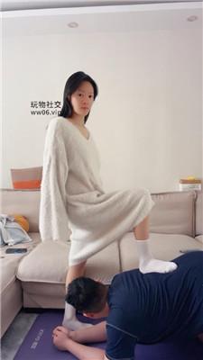 【埋汰】骑马/白袜脚羞辱贱奴 JS250108-21