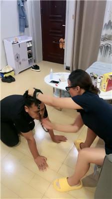 【丽娜】高跟白船袜玉足舔-伺候沐足 JS250723-33